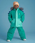Spike the Dinosaur - Kids Ski Salopettes / Bib Pants