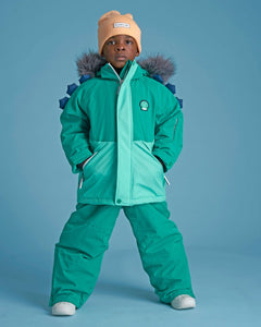 Spike the Dinosaur - Kids Ski Salopettes / Bib Pants