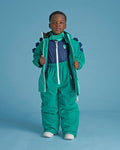 Spike the Dinosaur - Kids Ski Salopettes / Bib Pants