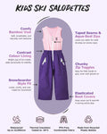 Hop the Bunny - Kids Ski Salopettes / Bib Pants