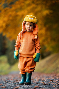 Organic Cotton Tracksuit - Burnt Orange