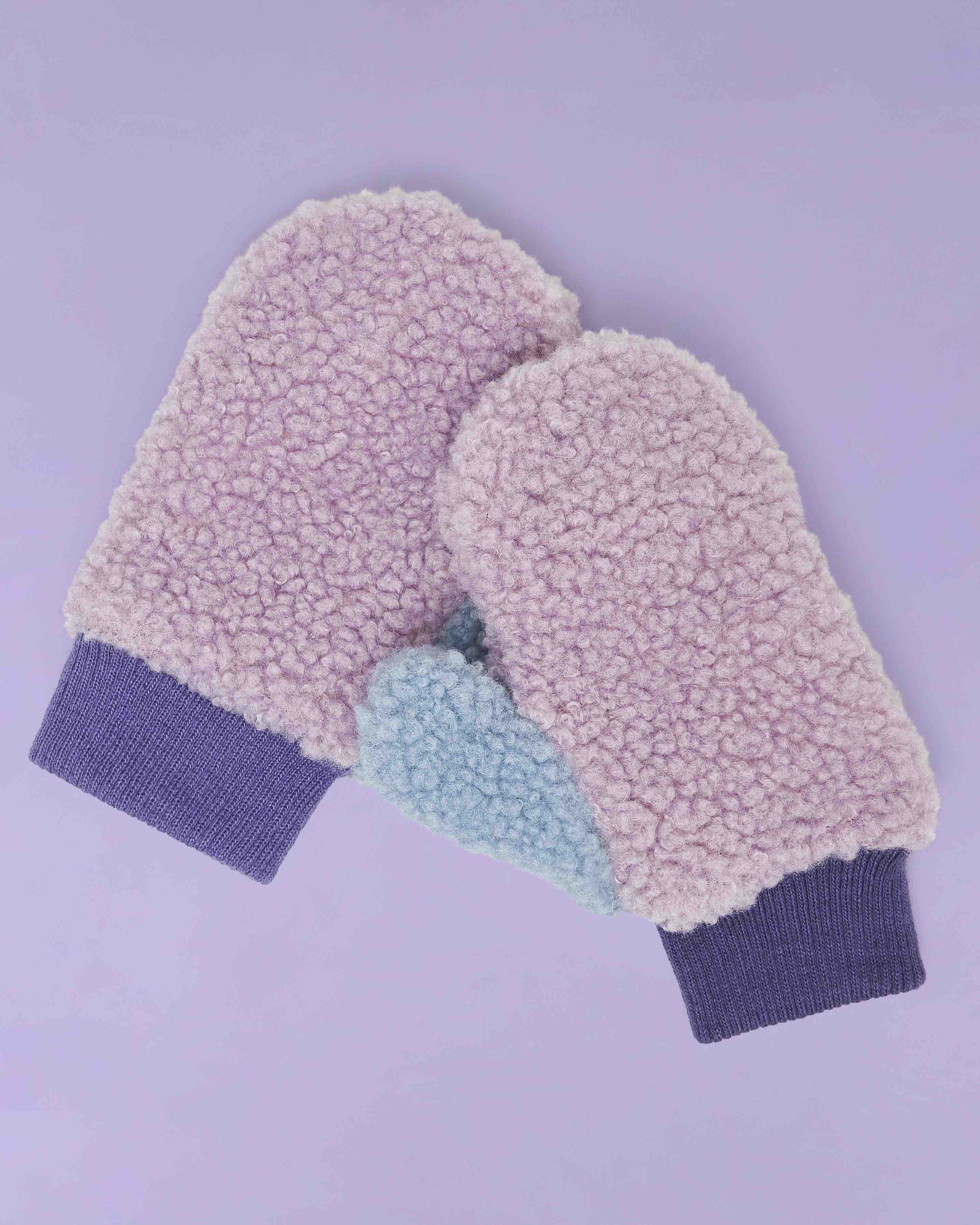 Fleece Mittens - Pink/Lilac