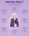 Roarsome Puffer Jacket - Twilight Purple