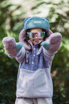 Kids Trapper Hats - Pink/Lilac