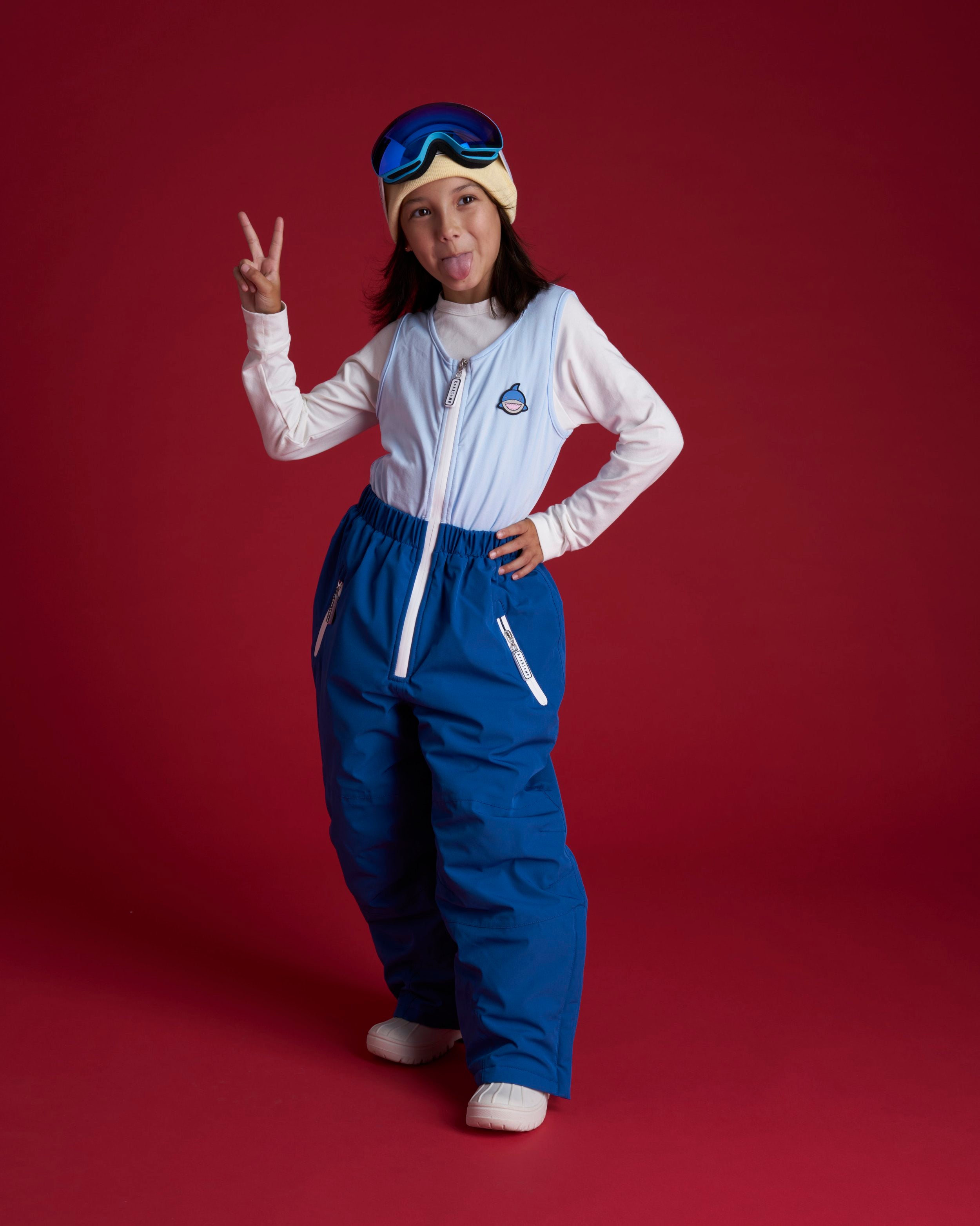 Reef the Shark - Kids Ski Salopettes / Bib Pants