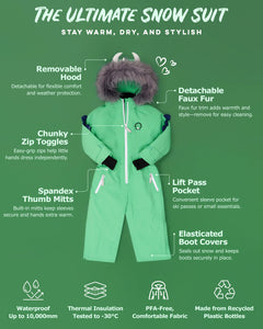 Spike the Dinosaur - Kids Snow Suit