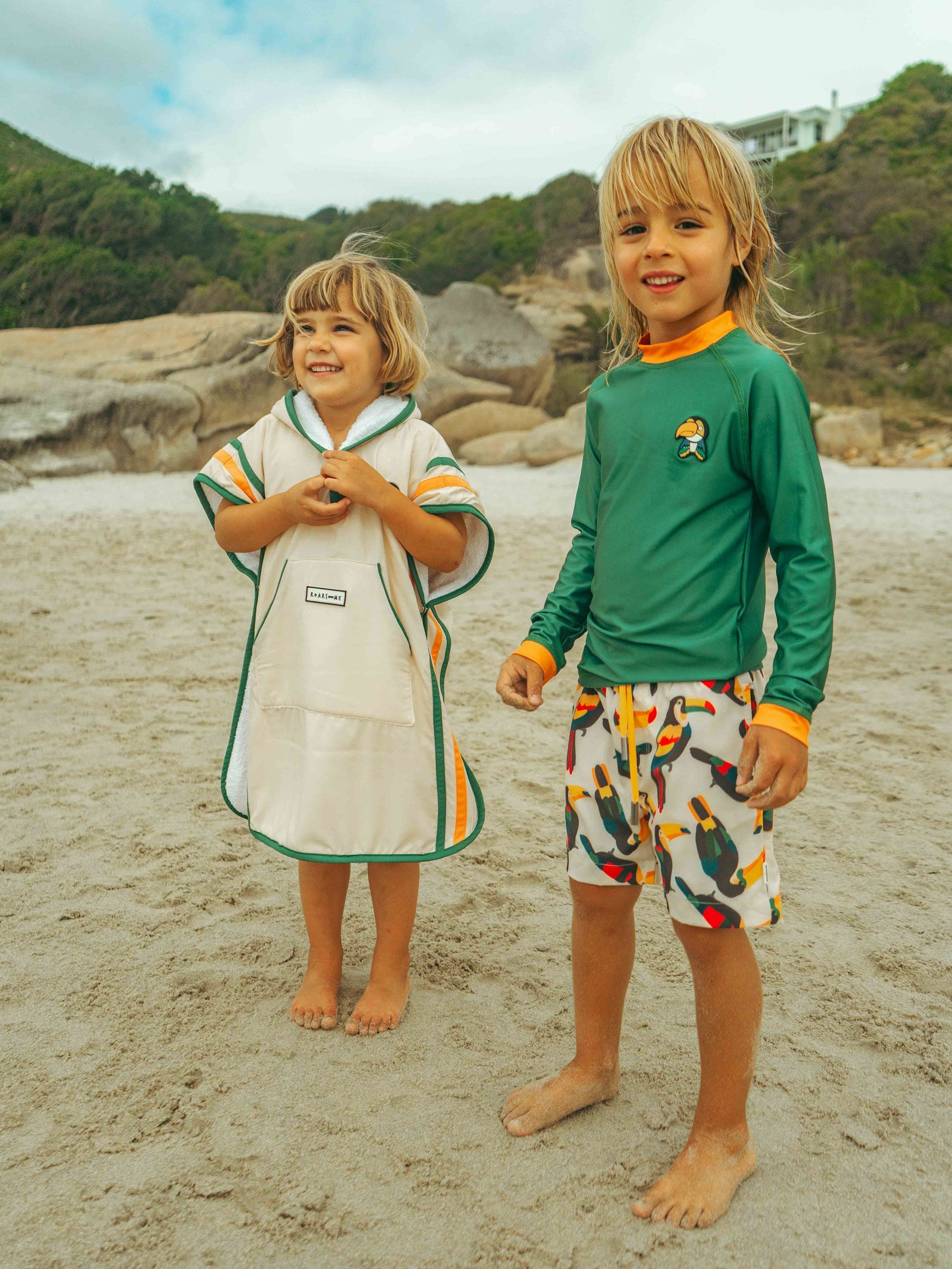 Beak the Toucan - Kids Swim Shorts