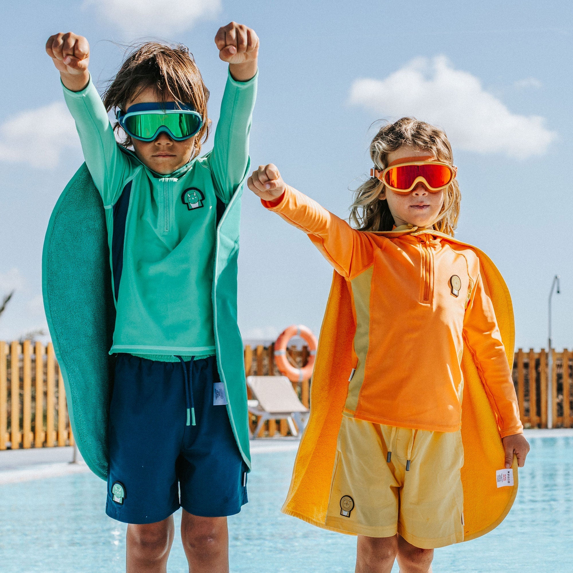 Spike the Dinosaur - Kids Swim Shorts